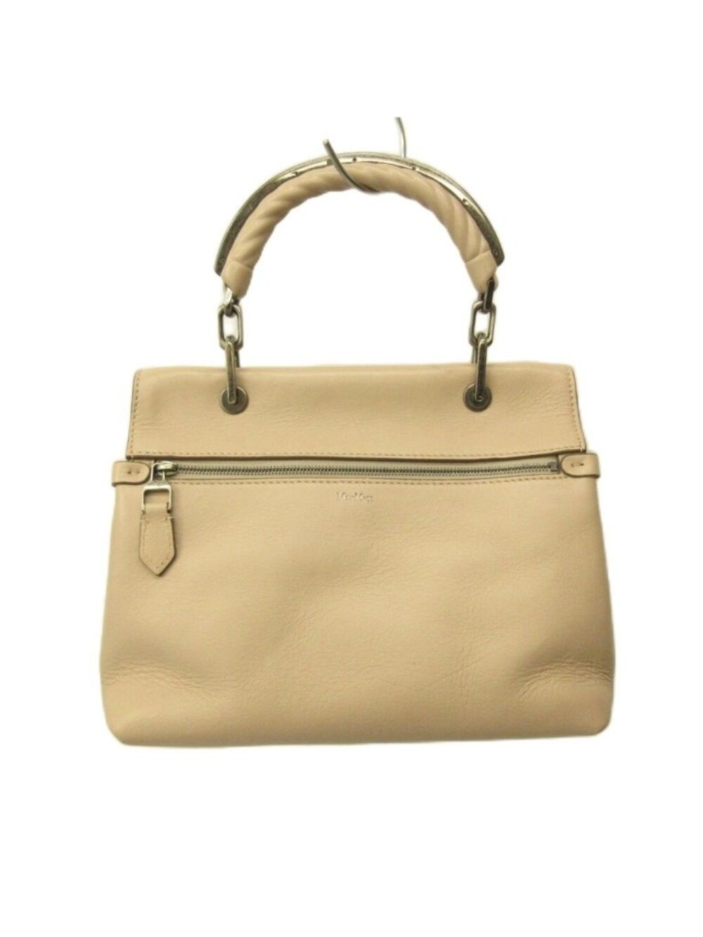 Max Mara 2-Way Shoulder Bag Hand Leather Pink